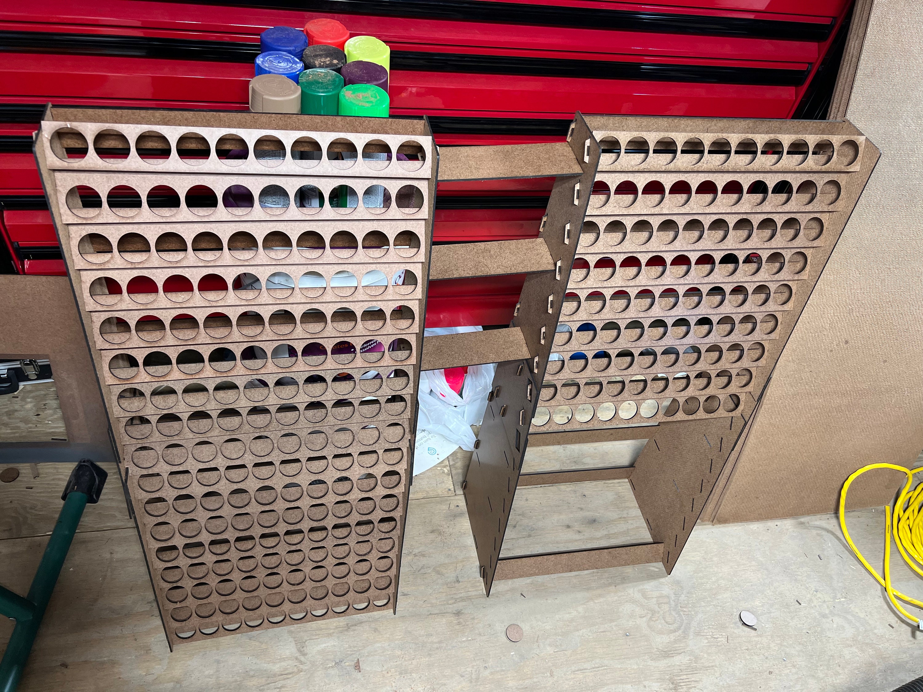 Carousel Paint Storage Rack for 48 Paints -   Paint storage, Laser cut  wood crafts, Paint rack