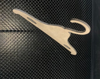 アメリカンガールスタイルの洋服ハンガー SVG ファイル