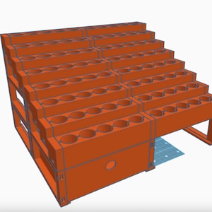 Vallejo Style Paint Dropper Rack 3d Print file