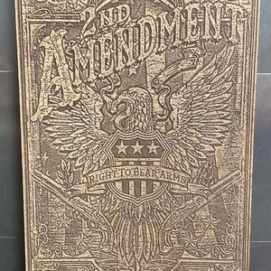 2nd Amendment Plaque SVG file