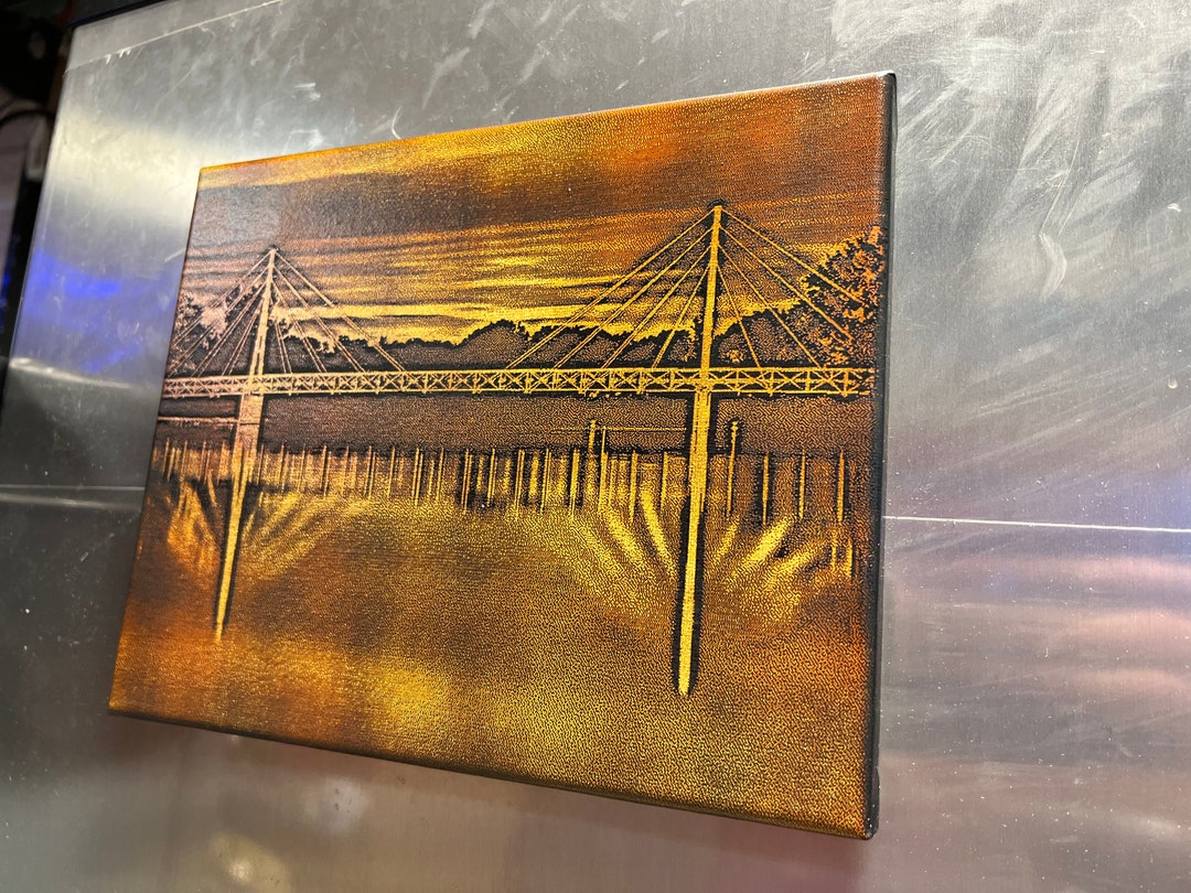 Custom Laser Engraved Canvas Service Etsy