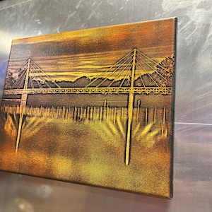 Custom laser engraved Canvas service
