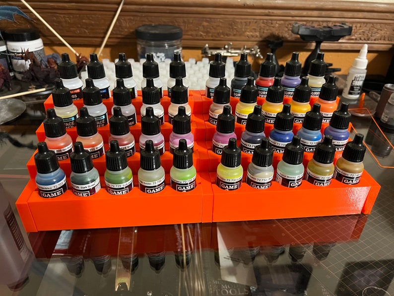 Vallejo Style Paint Dropper Rack 3d Print File - Etsy