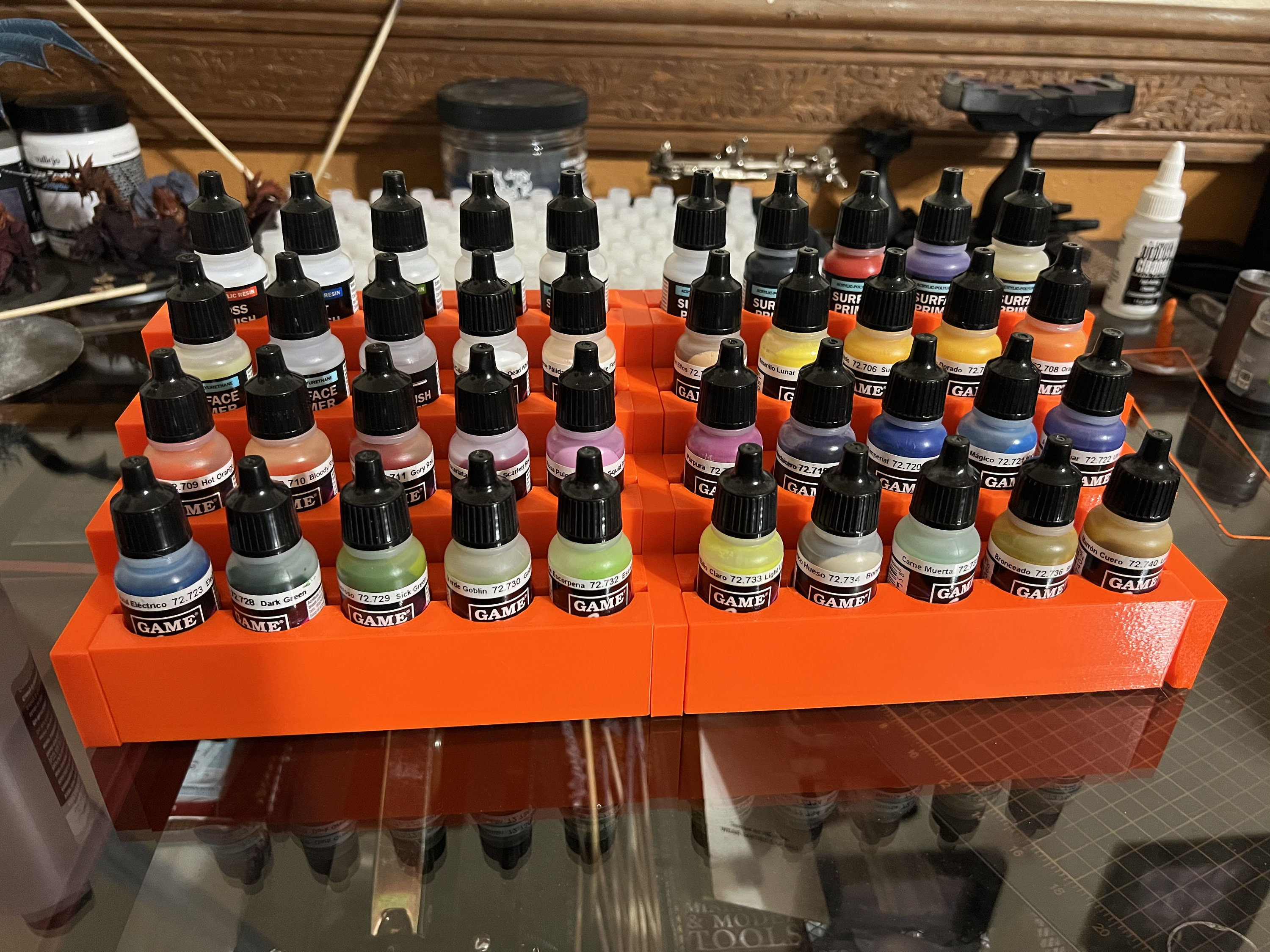 Vallejo Style Paint Dropper Rack 3d Print File - Etsy