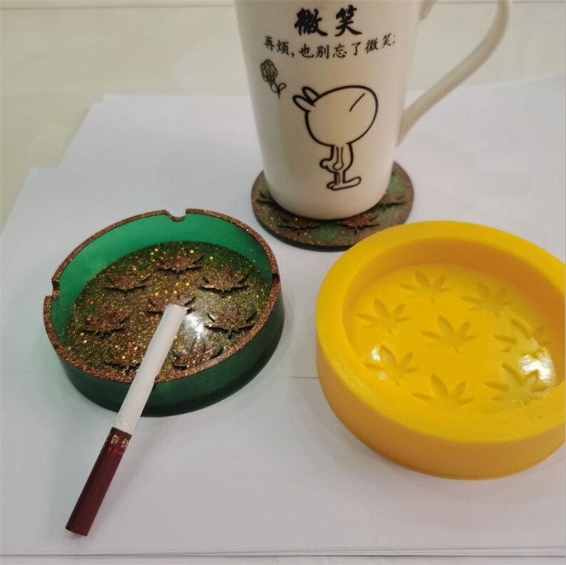 Pot Leaf AshtrayCoaster Mold