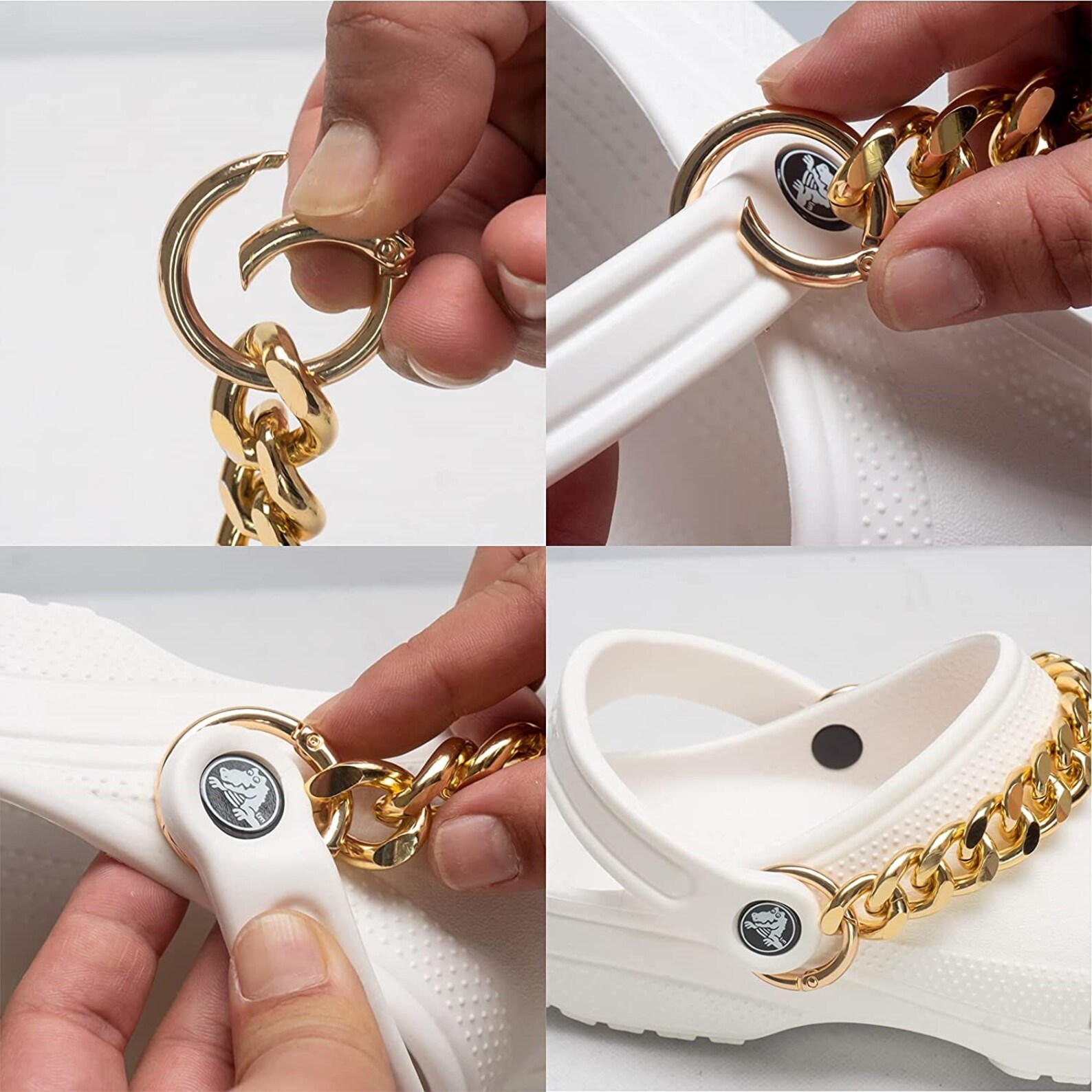 gold croc charms