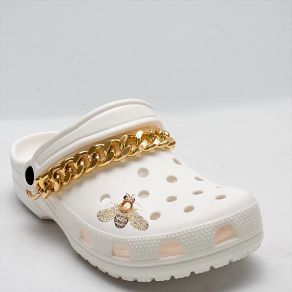gold crocs charms