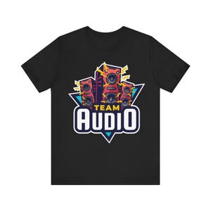 Team Audio Short Sleeve Tee, Music Producer Shirt, Sound Engineer Graphic Tee, Event Production T-Shirt, Audio Engineer Gift