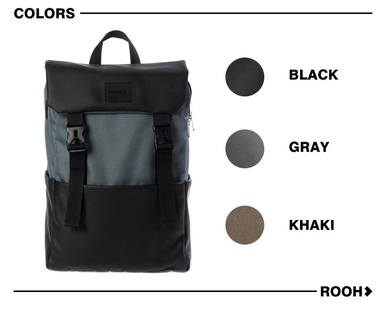 Mens Backpack Stylish Backpack Big Laptop Backpack MacBook Air Etsy