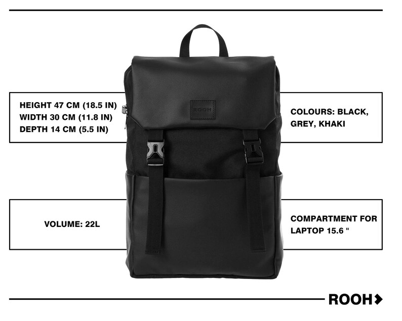 Mens Backpack Stylish Backpack Big Laptop Backpack MacBook Air Etsy