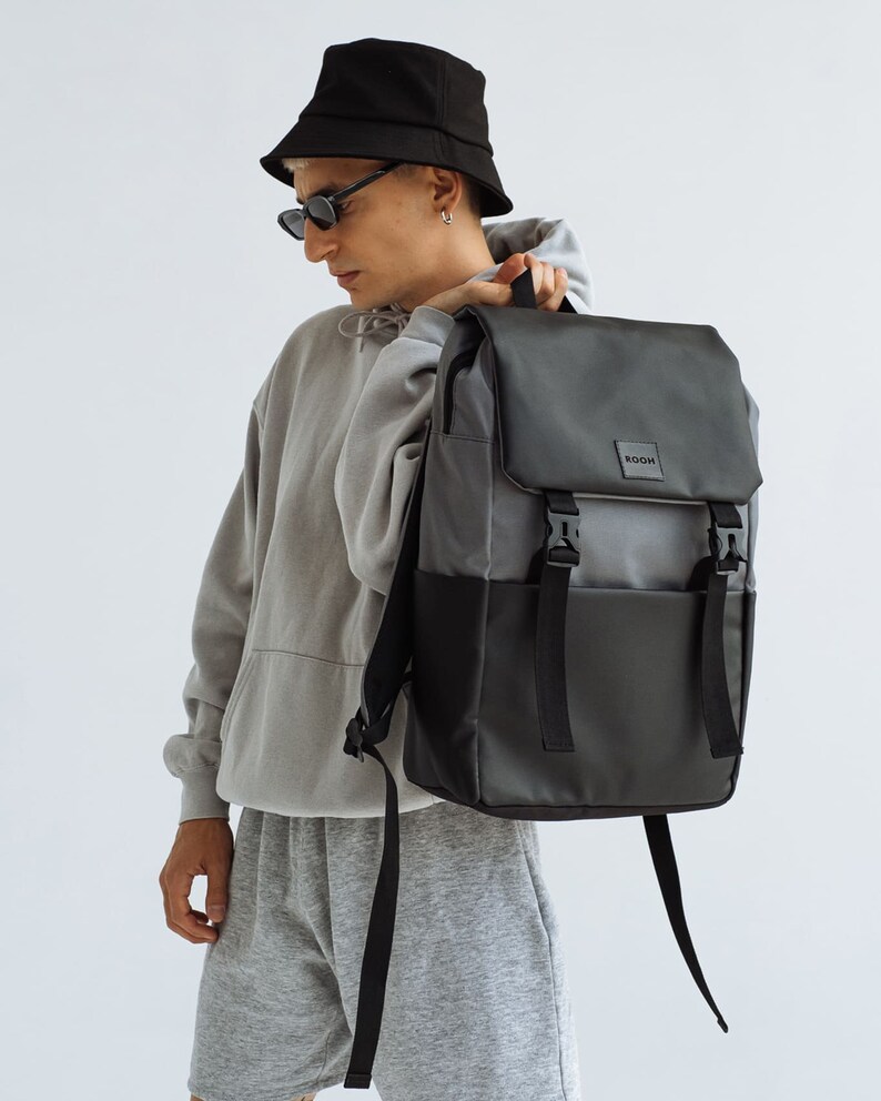 Mens Backpack Stylish Backpack Big Laptop Backpack MacBook Air Etsy