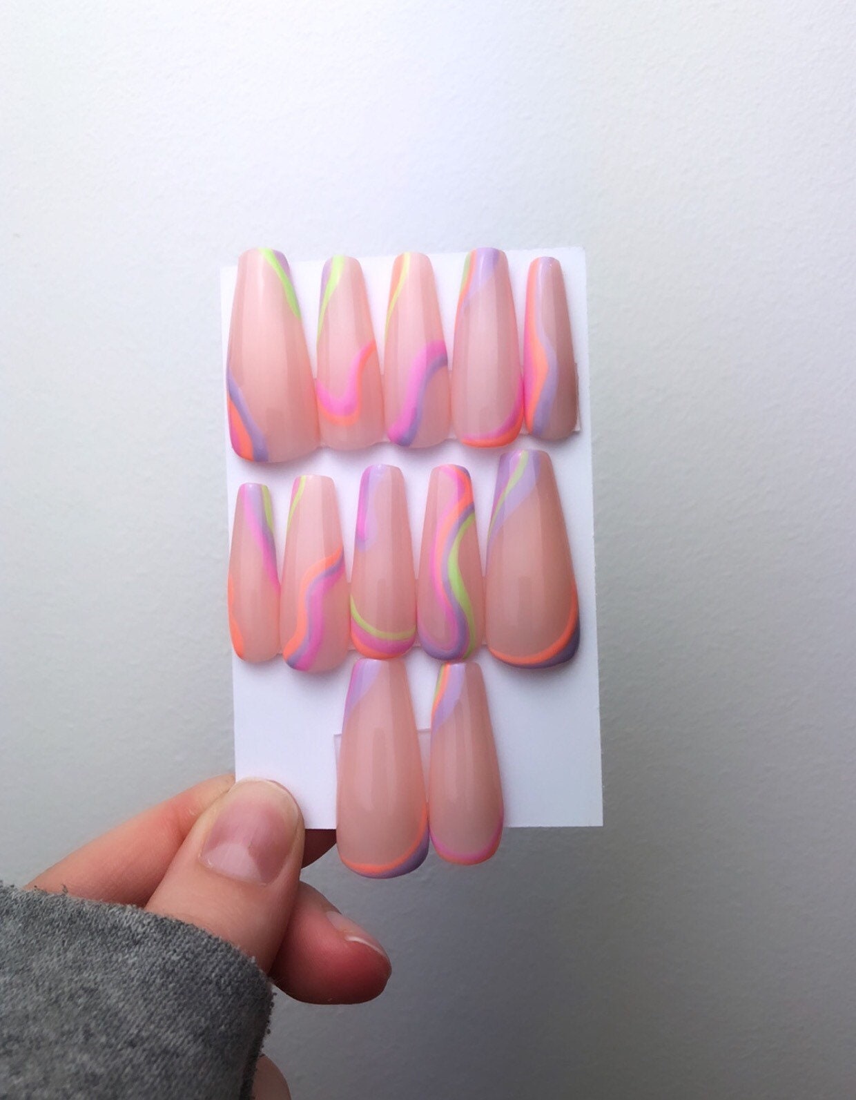 Colourful Abstract Stick Ons Etsy