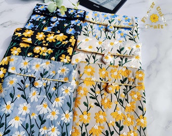 Daisies Fabric Sleeve for Nook Glowlight 4/3/2,Glowlight 4e/4 Plus,Nook Simple Touch,Glowlight Plus 6&quot; 2015/Plus 7.8&quot; 2019/Plus 2023 Cover