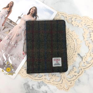 Étui pour Kindle en tissu brodé en Harris Tweed pour Paperwhite 12e 11e génération,Kindle Colorsoft,Kindle Oasis,Kindle 6" 2024
