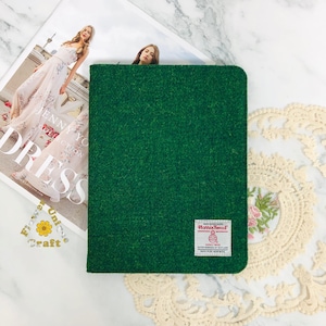 iPad-hoesje van geborduurde stof gemaakt van Harris Tweed-doek voor iPad mini 7 Pro 11&#39;&#39; 13&#39;&#39; 2024, iPad 10e 11e generatie, iPad Air 6 5