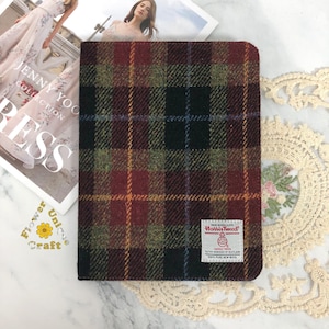 iPad-hoesje van wollen stof Harris Tweed 32 patronen om uit te kiezen voor ipad mini 7 air pro 11&#39;&#39; 13&#39;&#39; 2025, iPad 10e 11e generatie, iPad Air 6