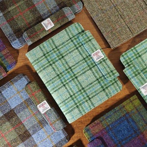 Funda magnética desmontable de tela Harris Tweed para iPad Pro M5 2025, iPad Air 11 y 13 pulgadas 2026, Mini 7 y iPad de 11.ª y 12.ª generación.