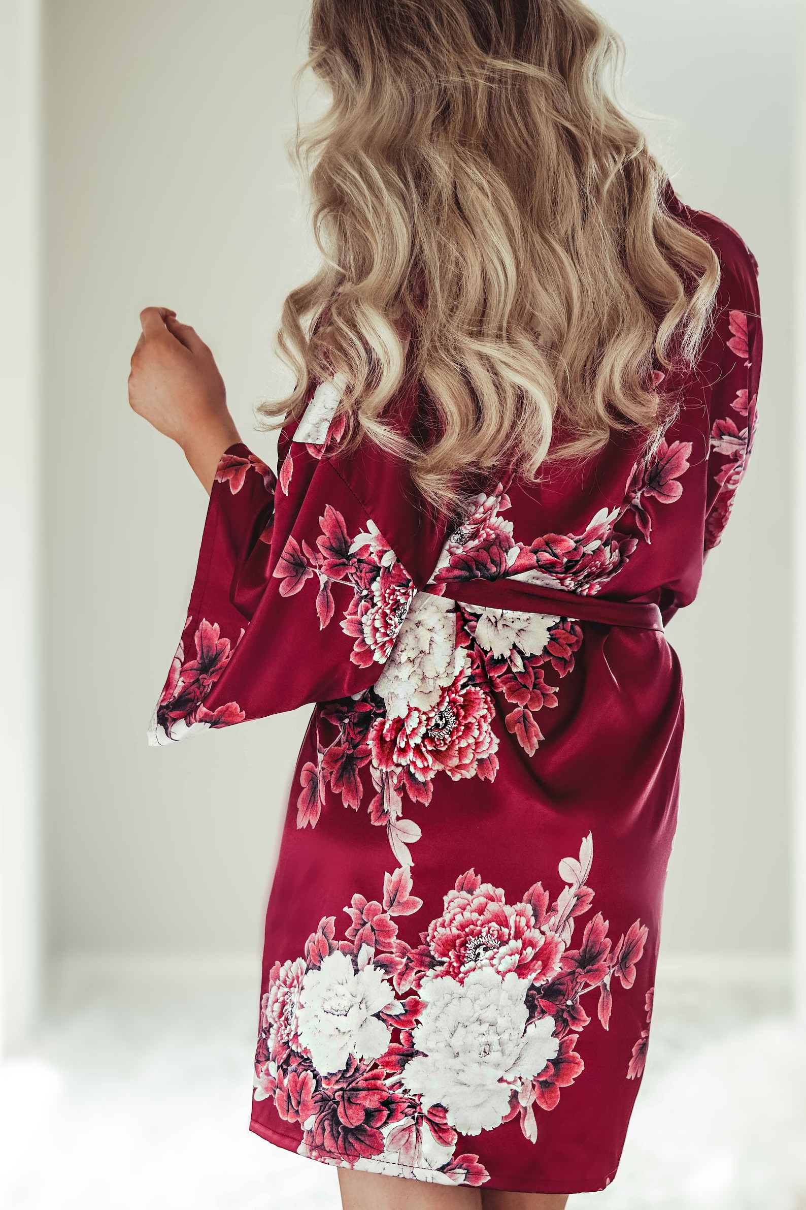 Bridal Satin Floral Robes Bridal Shower Robes for Etsy