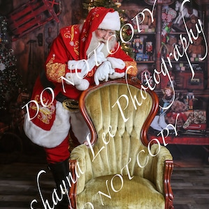 Plantilla de Photoshop digital Santa Claus imagen compuesta