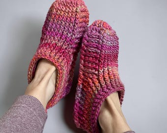 Winterberry Crochet Slippers / Slipper Socks.