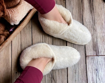 Merino Wool Vanilla Boots / Merino Slippers.