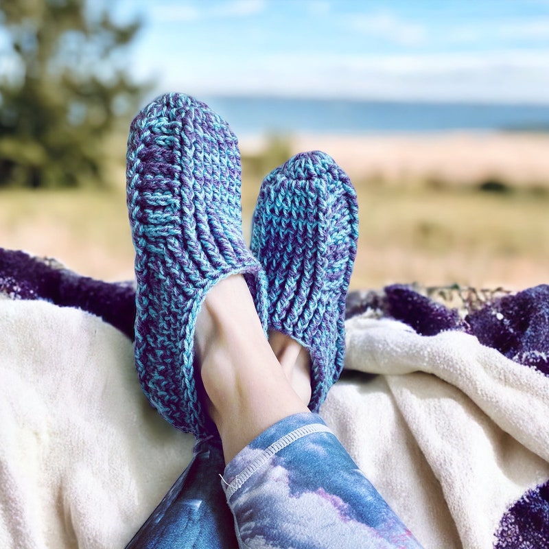 knitted slippers