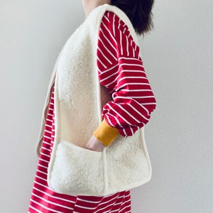 Merino Wool Vanilla Body Warmer / Lambswool Vest.