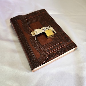 Leder Journal Schloss und Schlüssel Leder Molkerei, Notizbuch, Skizzenbuch, Traum Journal, Hochzeitsgeschenk, Reisebuch, Schreibbuch, personalisiertes Geschenk.