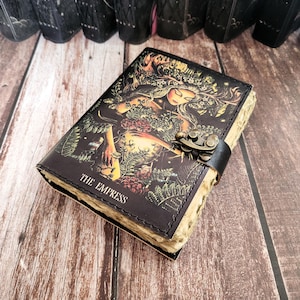 DIE Kaiserin gedrucktes Leder Journal, handgemachte Dairy, Leder Skizzenbuch, Hochzeitsgeschenk, Leather Dairy, Dream Journal, personalisiertes Geschenk.