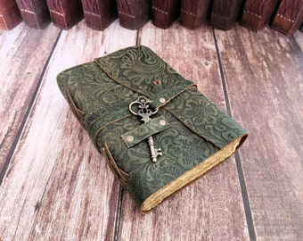 Leather Journal, 200 Deckle Page Dream Journal, Travel Dairy, Notebook, Leather Sketchbook, Wedding Gift, Leather Dairy, Personalized Gift.