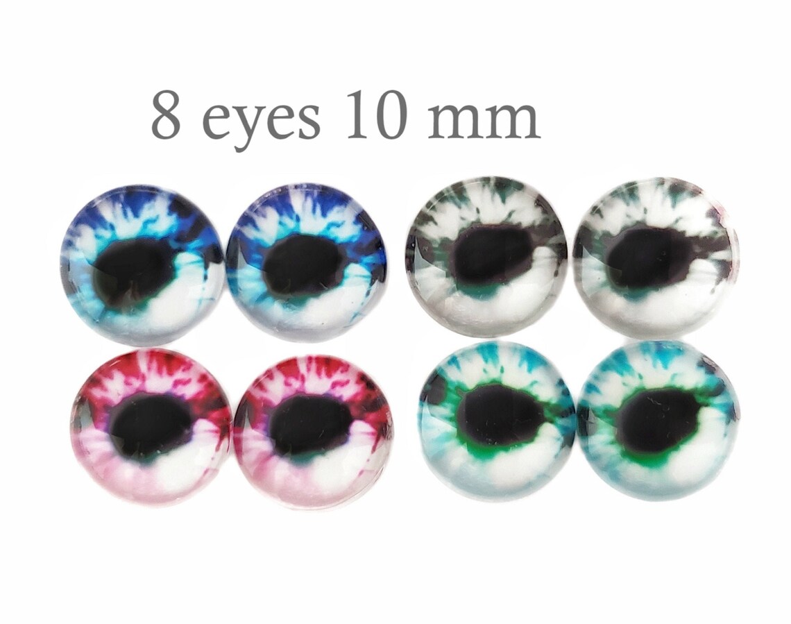 Teddy Bear Eyes Stuffed Animal Eyes Glass Doll Eyes 10 Mm Etsy