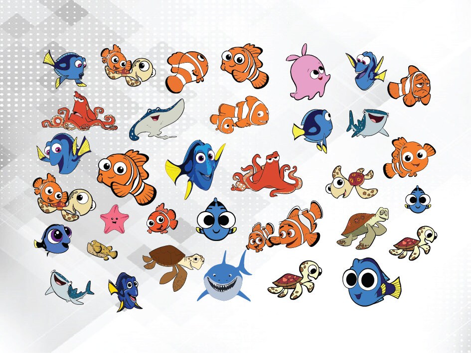 Finding Nemo svg Finding Nemo Clipart Finding Dory Svg Png Etsy