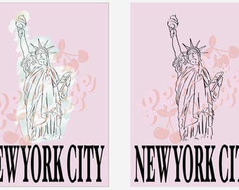 NYC Statue of Liberty Digital Download Print