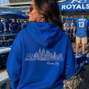 Kansas City Skyline Hoodie | KC Missouri Sweatshirt | Kansas City Pride Gift | Unisex Pullover Hoodie | Gift for KC Fan | Kansas City image 2