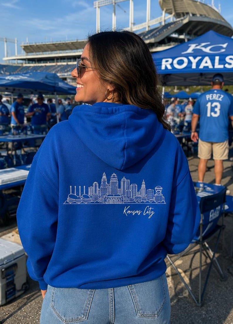 Kansas City Skyline Hoodie | KC Missouri Sweatshirt | Kansas City Pride Gift | Unisex Pullover Hoodie | Gift for KC Fan | Kansas City image 2