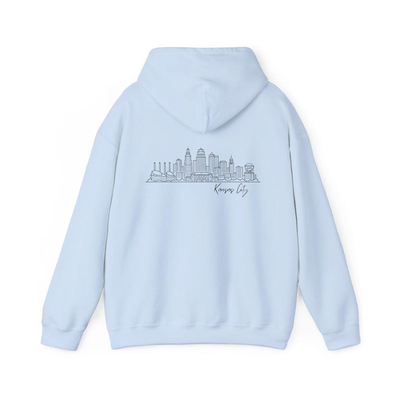 Kansas City Skyline Hoodie | KC Missouri Sweatshirt | Kansas City Pride Gift | Unisex Pullover Hoodie | Gift for KC Fan | Kansas City image 14