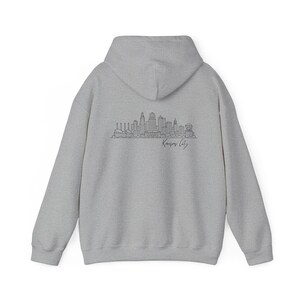 Kansas City Skyline Hoodie | KC Missouri Sweatshirt | Kansas City Pride Gift | Unisex Pullover Hoodie | Gift for KC Fan | Kansas City image 12