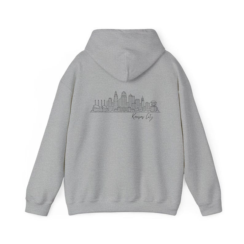 Kansas City Skyline Hoodie | KC Missouri Sweatshirt | Kansas City Pride Gift | Unisex Pullover Hoodie | Gift for KC Fan | Kansas City image 12