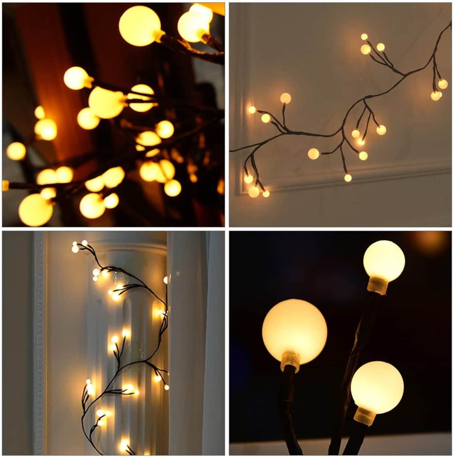 8.2Ft Globe String Light LED Decorative String Lights Indoor Etsy