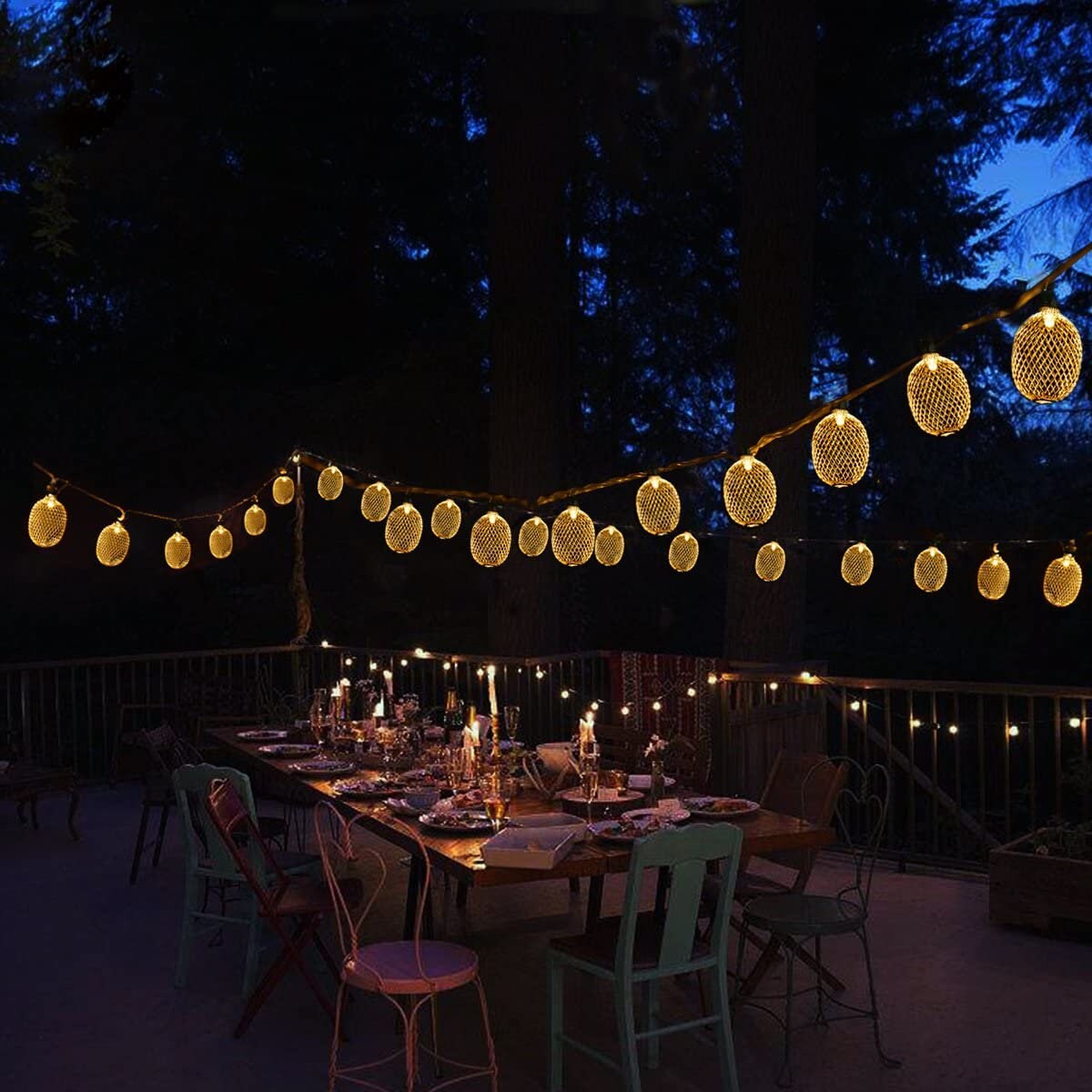 Luces de cuerda decorativas luces de cuerda de piña LED de 15 | Etsy