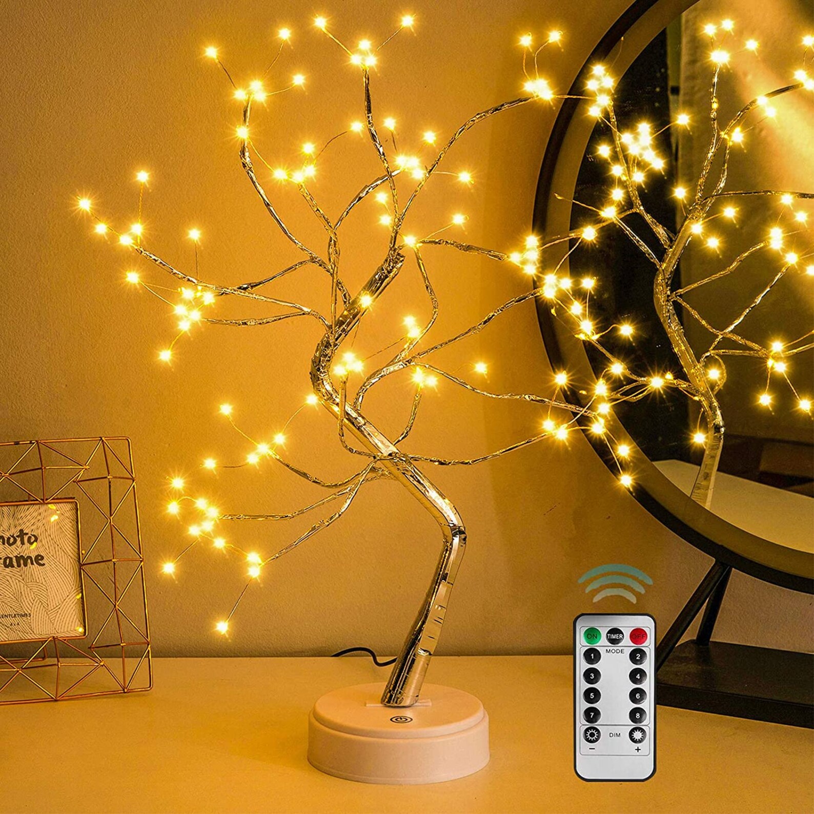Fairy Light with Artificial Tree Lamp Decorative Table Light Etsy