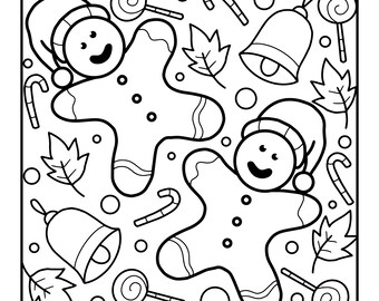 Gingerbread Coloring Sheet