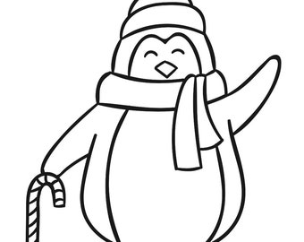 CHRISTMAS COLORING - 20 Pages, Santa, Reindeer, Gingerbread Man, Elf, Etc.