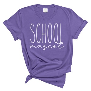 Violet Colors • School Mascot Shirt • Sweatshirt • School Spirit • Teacher Shirt • Basketball • Football • Baseball • Personalized