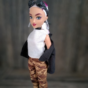 Modest coat, muscle shirt ,and pants for fashion doll