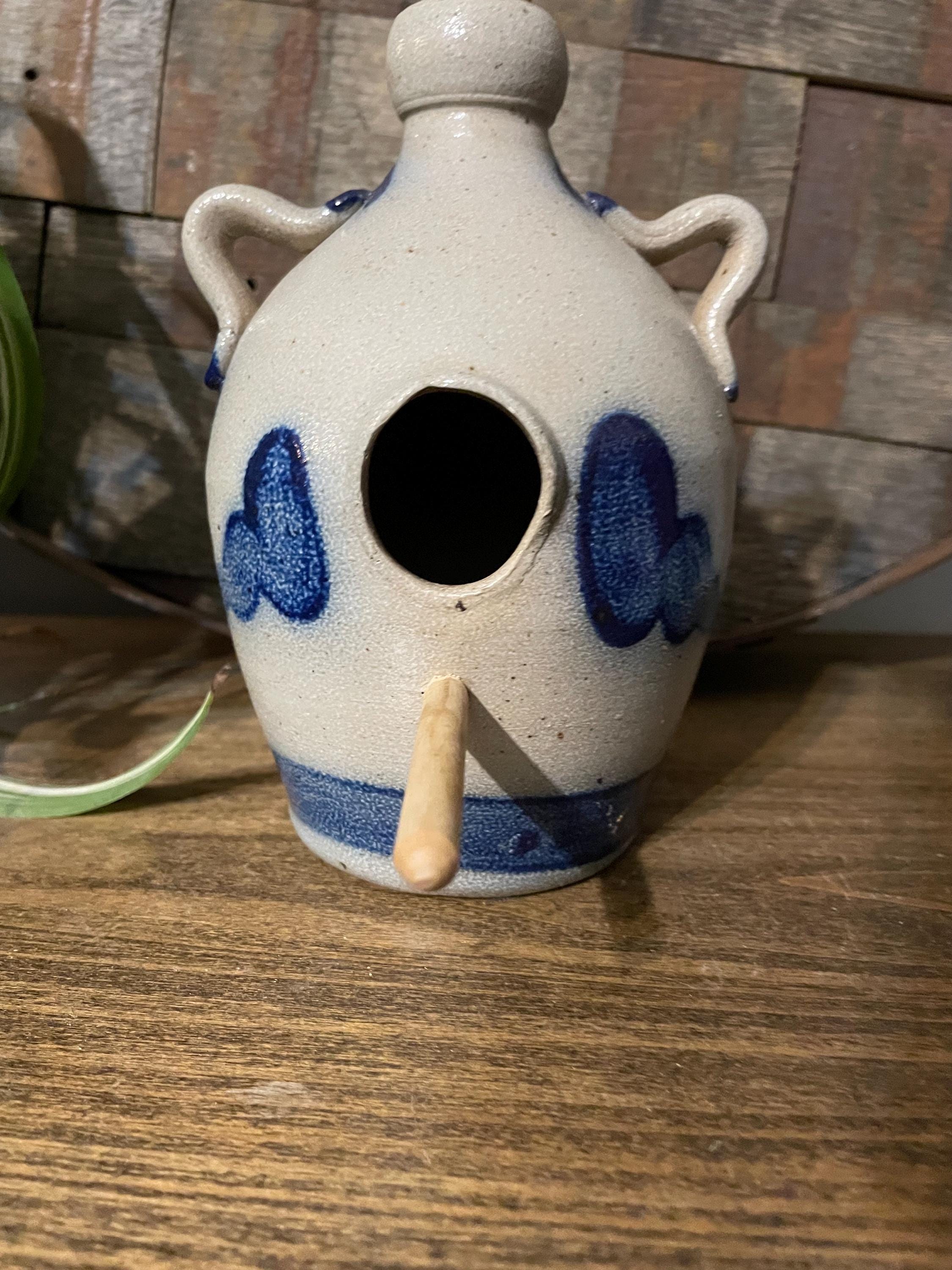 ROWE Pottery Works 1991 Jug Bird House ALL ORIGANAL - Etsy