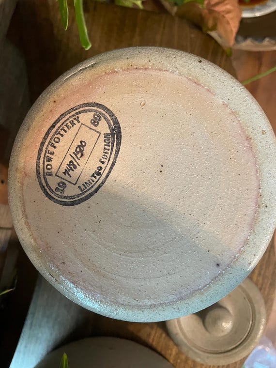 Rowe Pottery Works 1989 Limited Production Series Numbered 748