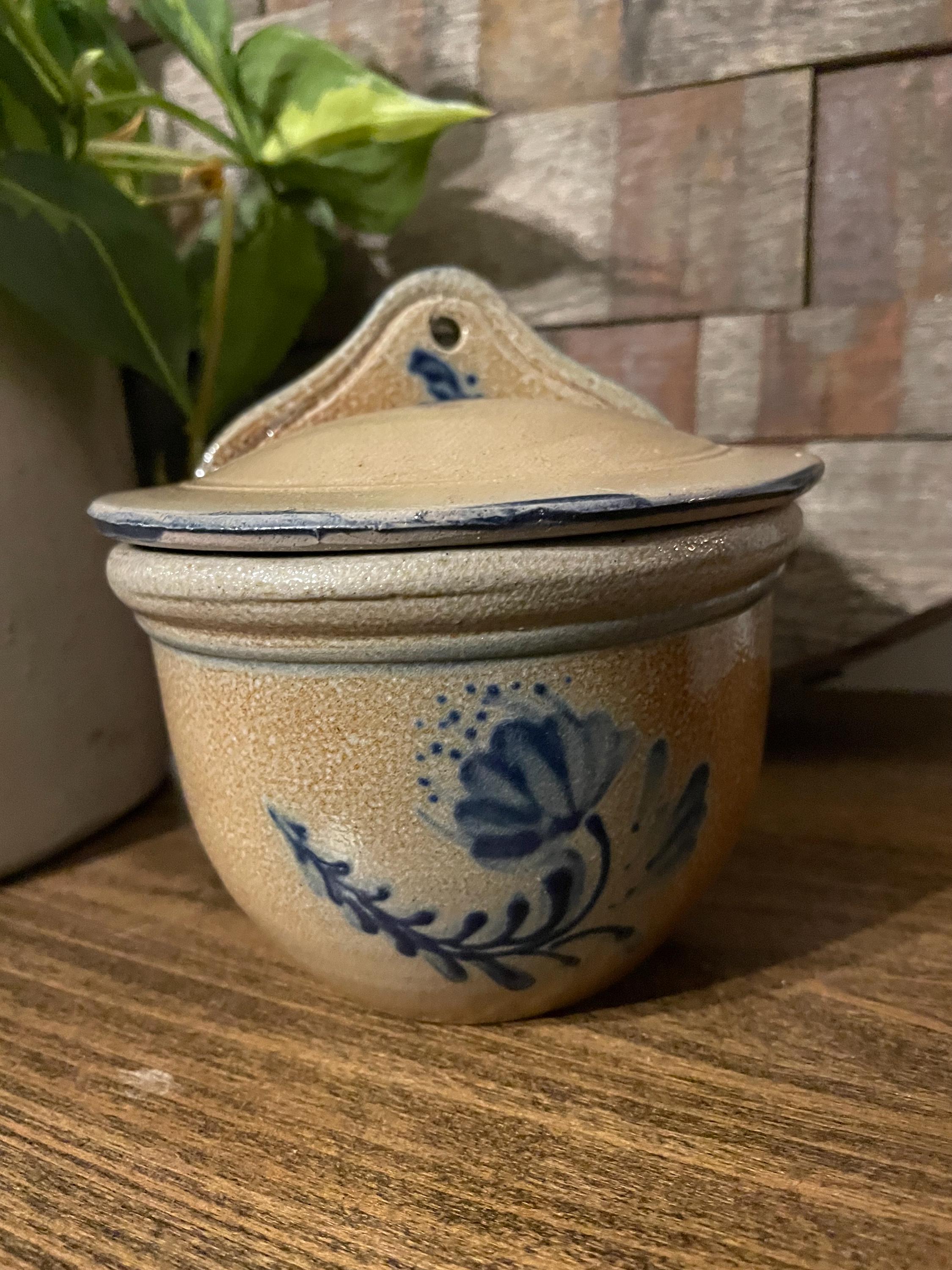 Vintage Rowe Pottery Works 2004 Historical Salt Cellar Flower