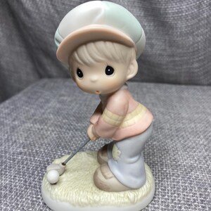 Vintage Precious Moments *Lord Help Me Stay The Course by Enesco  (Retired)