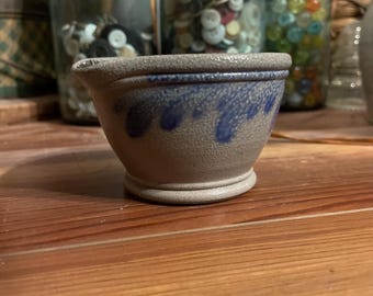 Vintage Rowe Pottery Works 1990 Miniature Reindeer Crock 1 3